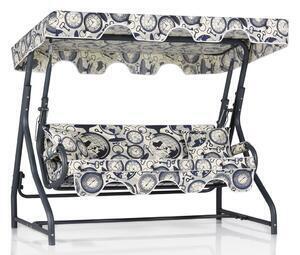 Favi Balansoar 3 persoane olea, din metal si poliester, imprimeu, 200x110x1 Ofertă