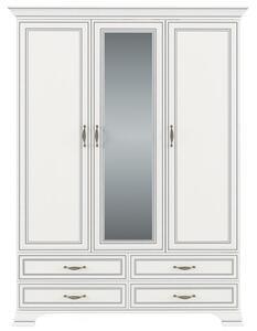Favi Dulap mare cu oglinda pentru haine tiffany alb woodline, 159x62x212 cm Ofertă