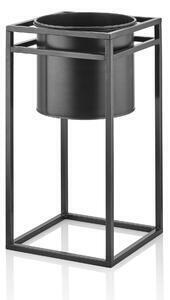 Favi Ghiveci decorativ sks0028, negru, galvanizat 100%, 30x30x60 cm Ofertă
