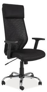 Favi Scaun de birou ergonomic tapitat cu stofa, qwin-211 negru, l65xa51xh112-120 cm Ofertă
