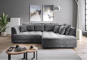 Favi Coltar tiga, sezlong dreapta, stofa gri - denver 16, 286x136/207x72/77 Ofertă