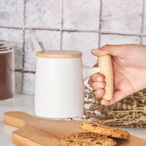 Favi Cana knight, alb, portelan 100%, 400 ml Ofertă