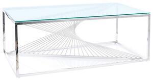 Favi Masa sticla de cafea silver flame a, 120x60x40 Ofertă