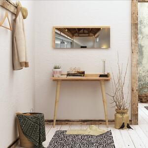 Favi Set consola si oglinda banevento, din pal melaminat, stejar, 80x32x84 Ofertă