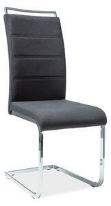Favi Scaune tapitate cu spatar h441, stofa neagra, 41x42x102 Ofertă