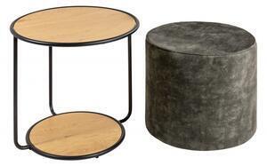 Favi Masuta de cafea studio cu taburet din mdf Ofertă