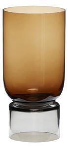 Favi Vază din sticlă hübsch amber, înălțime 32 cm, portocaliu Ofertă