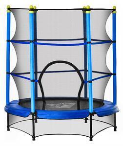 Favi Homcom trambulina pentru copii 3-6 ani cu plasa, margine capitonata si corzi elastice, trambulina pentru gradina φ140x158cm a Ofertă