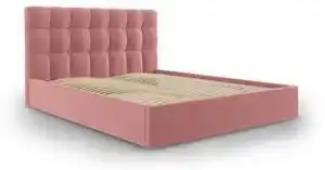 Favi Pat phaedra pink cu tapiterie din catifea 140x200 Ofertă