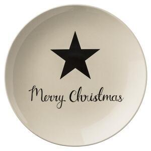 Favi Farfurie din ceramica, star merry christmas ivoir / negru, ø25 cm Ofertă