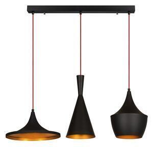 Favi Lustră de 3 becuri opviq lights elmas line, negru Ofertă