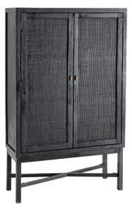 Favi Dulap shadow din lemn masiv de mindi si ratan 100 x 40 x 165 cm Ofertă