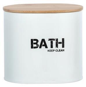 Favi Cutie pentru baie cu capac wenko gara, alb Ofertă