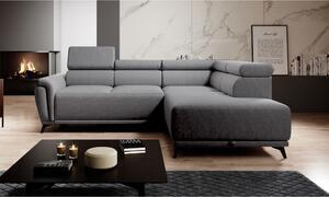 Favi Coltar atlanta, sezlong dreapta, stofa catifelata gri - riviera 91, 28 Ofertă