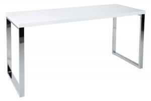 Favi Birou alb din mdf si cadru metalic 140x60 cm Ofertă