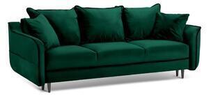 Favi Canapea extensibilă din catifea kooko home basso, verde Ofertă