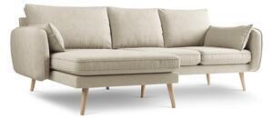 Favi Colțar cu extensie pe partea stângă kooko home lento, bej Ofertă