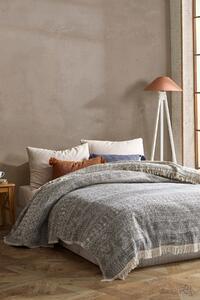 Favi Cuvertura pat dublu soho dublu, muselina 100%, antracit, 220 x 240 cm Ofertă