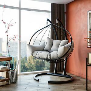 Favi Balansoar hanedan, din metal, alb/gri antracit, 150x124x189 cm Ofertă