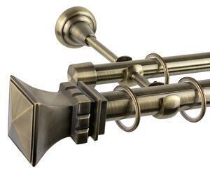 Favi Galerie dubla bara simpla parga 25/19 – auriu antic - 180 cm Ofertă