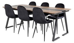 Favi Set de mese dallas 1949 75x90x200cm, stil: industrial Ofertă