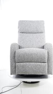 Favi Fotoliu recliner gri cu picioare metalice olimp, 72x82x101 Ofertă