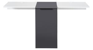 Favi Comoda tv din pal si mdf cu 1 usa, madeline grafit / alb, l159xa50xh75 cm Ofertă