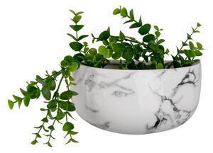 Favi Ghiveci de perete din ceramică în decor de marmură pt living oval Ofertă