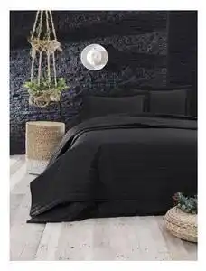 Favi Cuvertură matlasată mijolnir monart, 220 x 240 cm, negru Ofertă