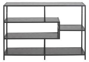 Bibliotecă actona seaford, 78 x 114 cm, negru