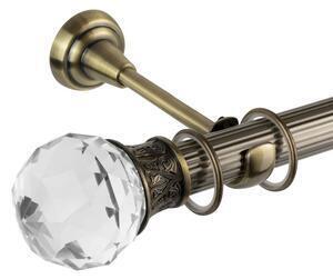 Favi Galerie simpla bara zimtata cristal odeon 25/19 – auriu antic - 160 cm Ofertă