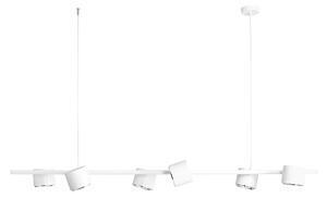 Favi Lustra din metal alb cu 6 becuri bot, 100 cm Ofertă