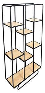 Favi Raft, 7 poliţe, negru/ natural, simal Ofertă