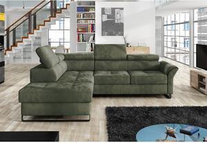 Favi Coltar avanti, sezlong stanga, stofa verde inchis - vogue 11, 255x223x Ofertă