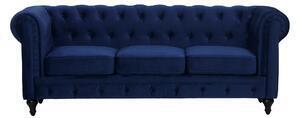 Favi Canapea fixă catifea chester dark blue eveline 3 locuri Ofertă