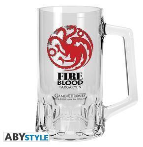 Favi Halba sticla licenta game of thrones - casa targaryen 14 cm, 290 ml Ofertă