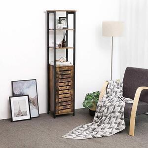 Favi Dulap depozitare cu etajere industrial maro vintage Ofertă