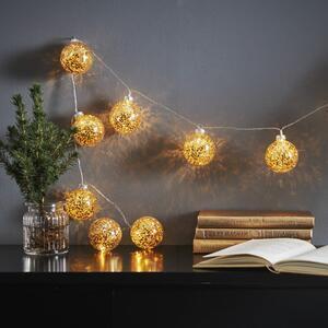 Favi Șirag luminos de crăciun 130 cm glitter - star trading Ofertă