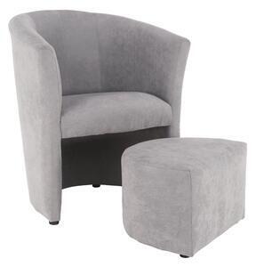 Favi Fotoliu cu taburet rose, gri Ofertă