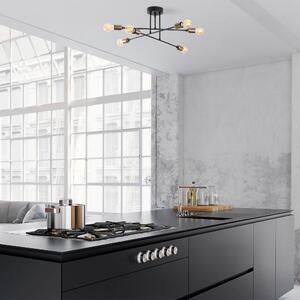 Favi Lustra fleur, 1501, 6 becuri, cadru metalic, auriu, 66x66x27 cm Ofertă