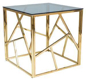 Favi Masuta cafea sticla gold escada b, 55x55x55 Ofertă