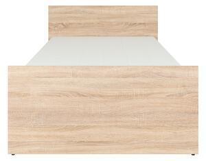 Favi Cadru pat lemn de o persoana, cu sertar, stejar sonoma, nepo plus 90 f Ofertă