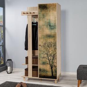 Favi Cuier hol garmanto 90 - 729, din pal melaminat, imprimeu, 90x36x194 cm Ofertă