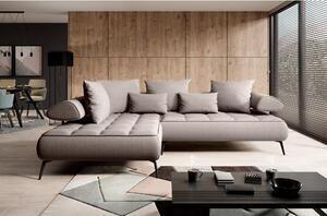Favi Coltar seledo l, sezlong stanga, stofa gri - element 4, 268x224x70/88 Ofertă