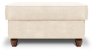 Favi Puf lapis cu tapiterie din catifea, bej Ofertă