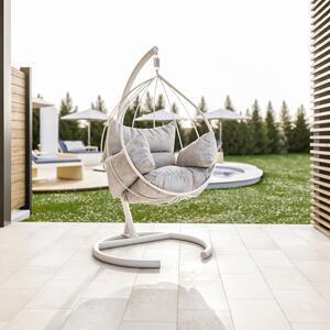 Favi Balansoar mavera, din metal, alb, 100x179x120 cm Ofertă