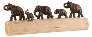 Favi Elefant, lemn, bronz, 59x9x20 cm Ofertă