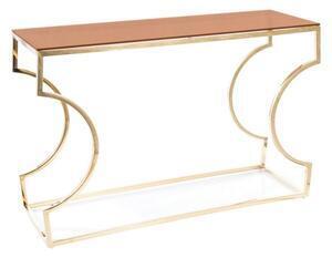 Favi Consola living kenzo c, chihlimbar/auriu, 120x40x78 cm Ofertă