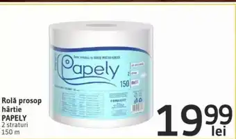 Supeco papely rolă de hărtie 150m Ofertă