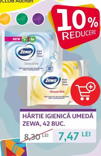 Auchan zewa hărtie igienică umedă 42 buc. Ofertă